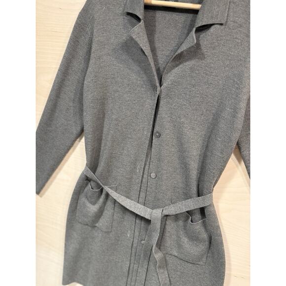 Vintage S 100% Italian Merino Wool Belted Cardigan Sweater, Sarah Spencer Womens - Picture 3 of 8